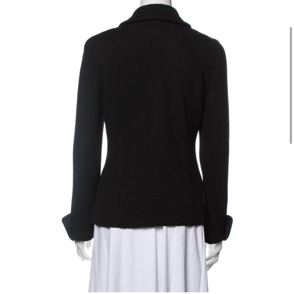 St. John Caviar knit black jacket